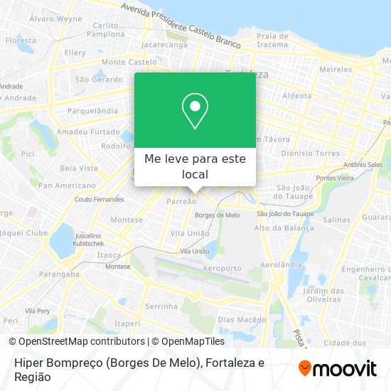 Hiper Bompreço (Borges De Melo) mapa