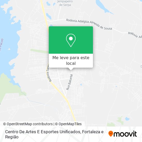 Centro De Artes E Esportes Unificados mapa