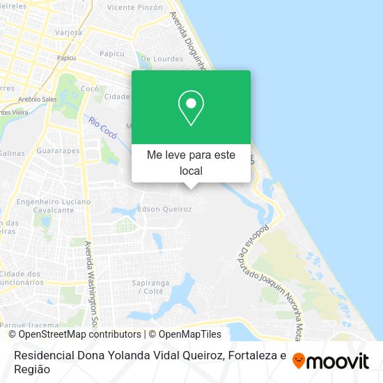 Residencial Dona Yolanda Vidal Queiroz mapa