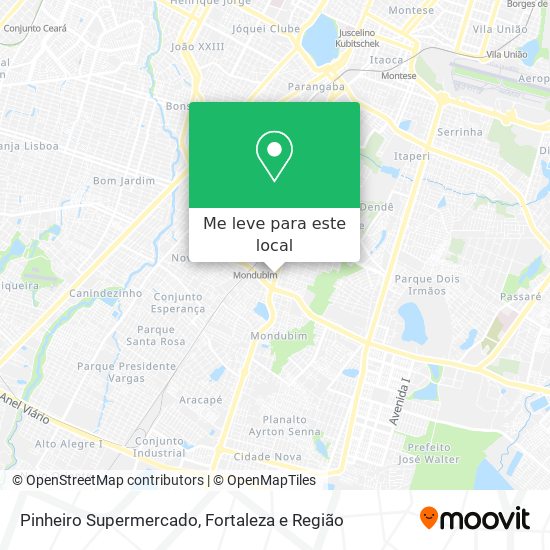 Pinheiro Supermercado mapa