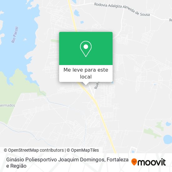 Ginásio Poliesportivo Joaquim Domingos mapa