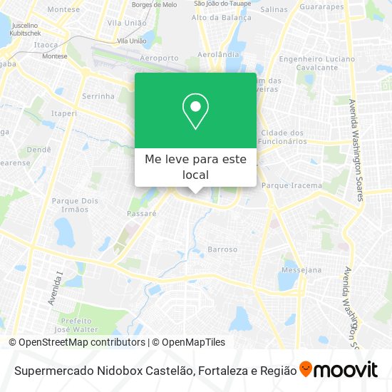 Supermercado Nidobox Castelão mapa