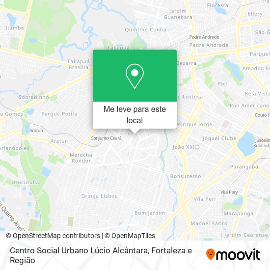 Centro Social Urbano Lúcio Alcântara mapa