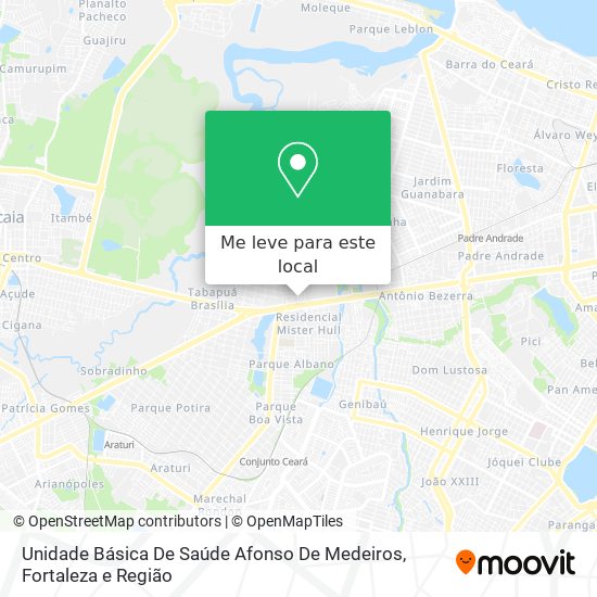 Unidade Básica De Saúde Afonso De Medeiros mapa