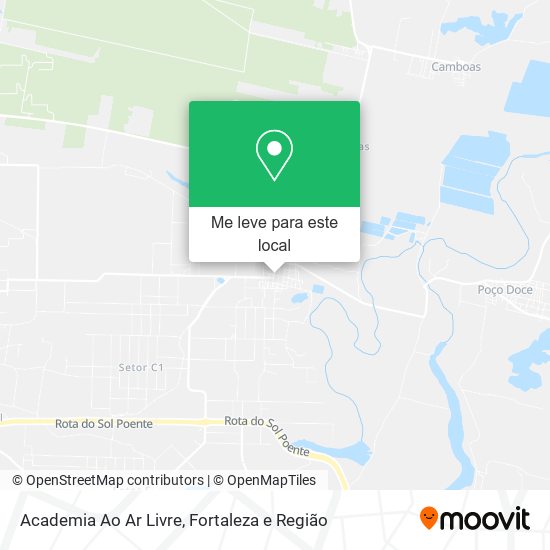 Academia Ao Ar Livre mapa