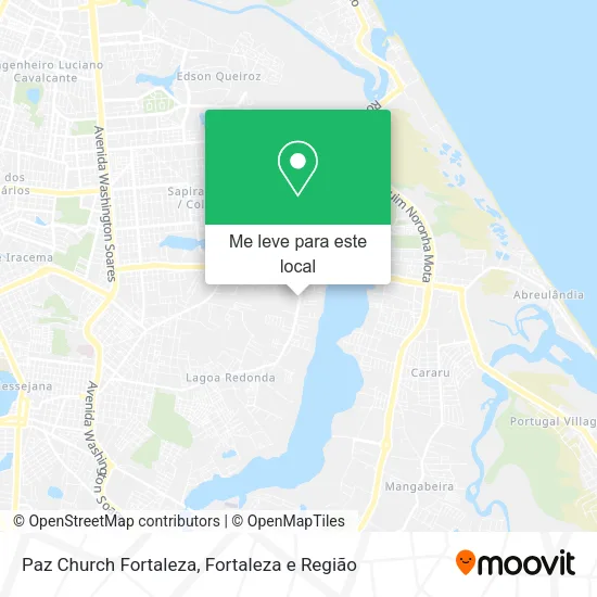 Paz Church Fortaleza mapa