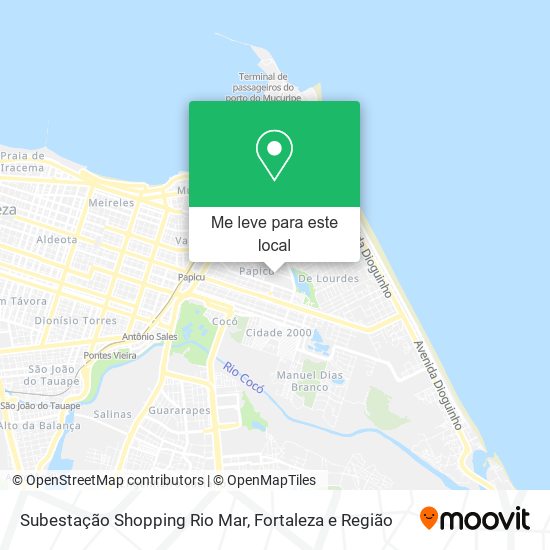 Subestação Shopping Rio Mar mapa