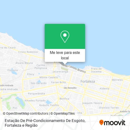 Estação De Pré-Condicionamento De Esgoto mapa