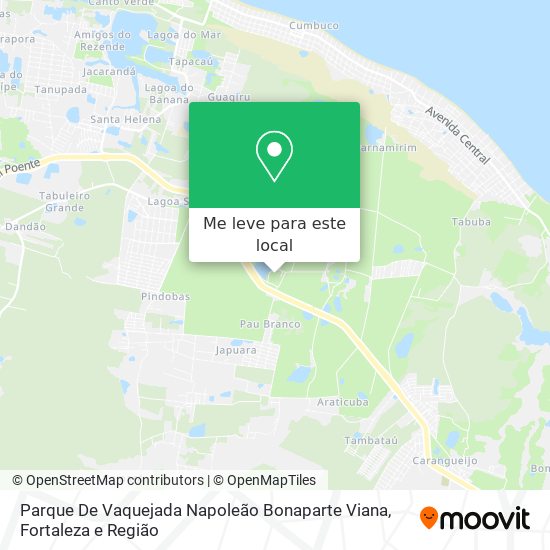 Parque De Vaquejada Napoleão Bonaparte Viana mapa
