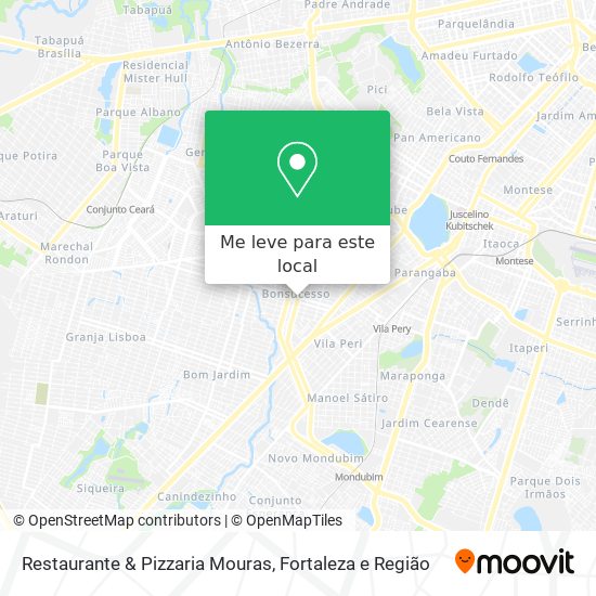 Restaurante & Pizzaria Mouras mapa