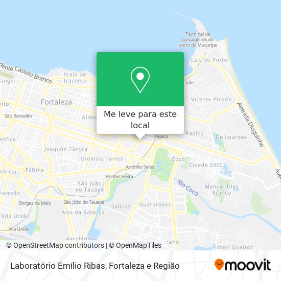 Laboratório Emílio Ribas mapa