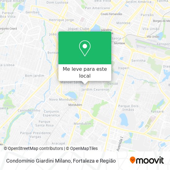 Condomínio Giardini Milano mapa