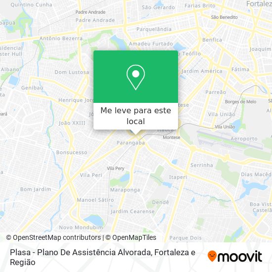 Plasa - Plano De Assistência Alvorada mapa