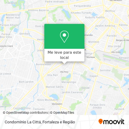 Condomínio La Cittá mapa