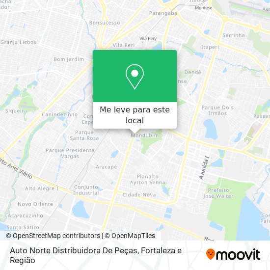 Auto Norte Distribuidora De Peças mapa