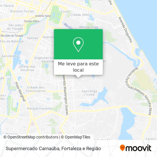 Supermercado Carnaúba mapa