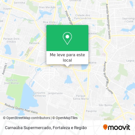 Carnaúba Supermercado mapa