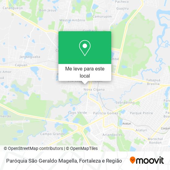 Paróquia São Geraldo Magella mapa