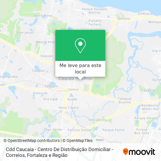 Cdd Caucaia - Centro De Distribuição Domiciliar - Correios mapa