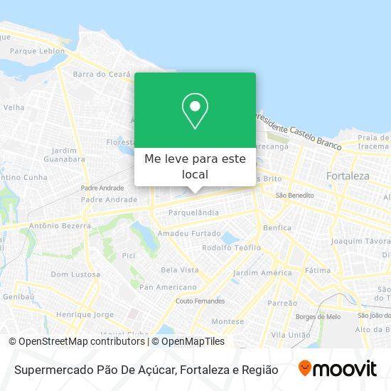 Supermercado Pão De Açúcar mapa