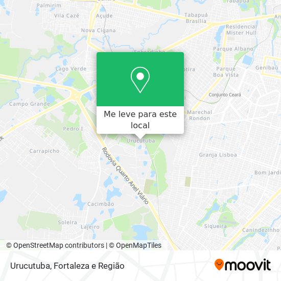 Urucutuba mapa