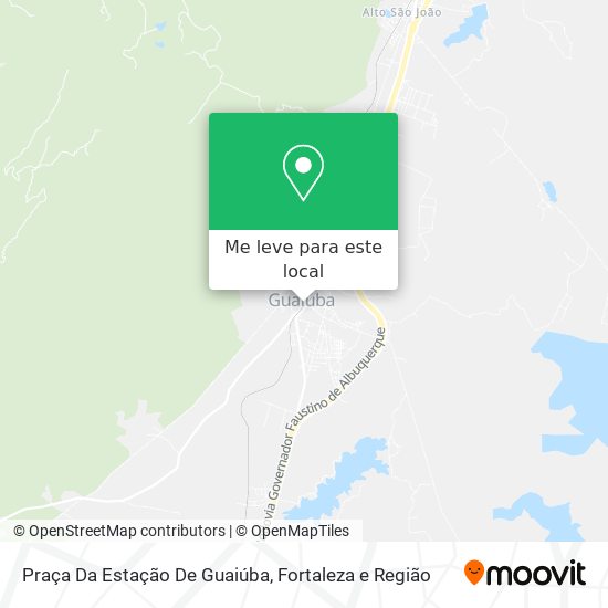 Praça Da Estação De Guaiúba mapa