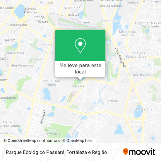 Parque Ecológico Passaré mapa