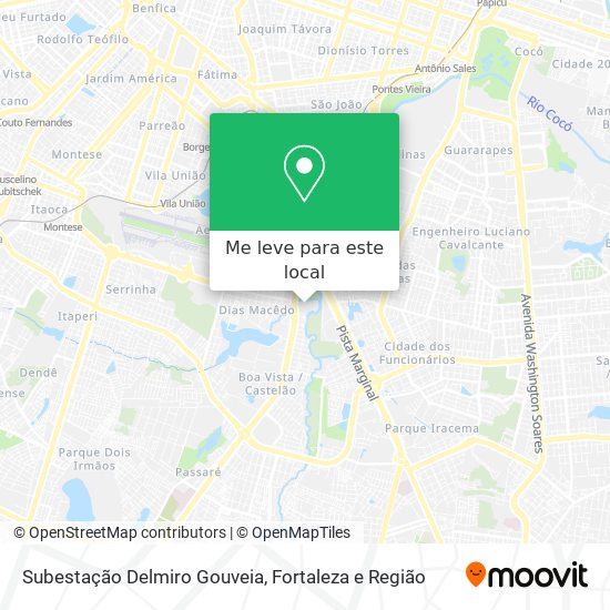 Subestação Delmiro Gouveia mapa