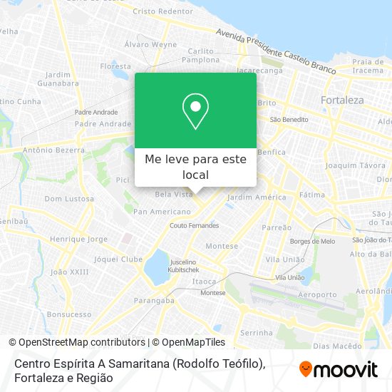 Centro Espírita A Samaritana (Rodolfo Teófilo) mapa