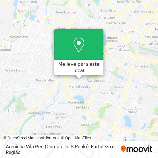 Areninha Vila Peri (Campo Do S Paulo) mapa
