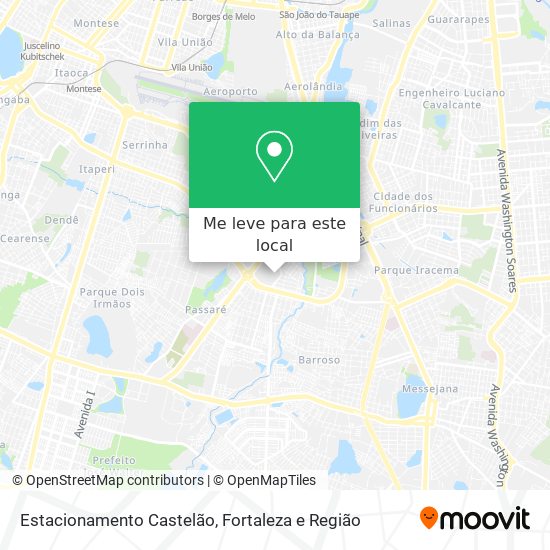 Estacionamento Castelão mapa