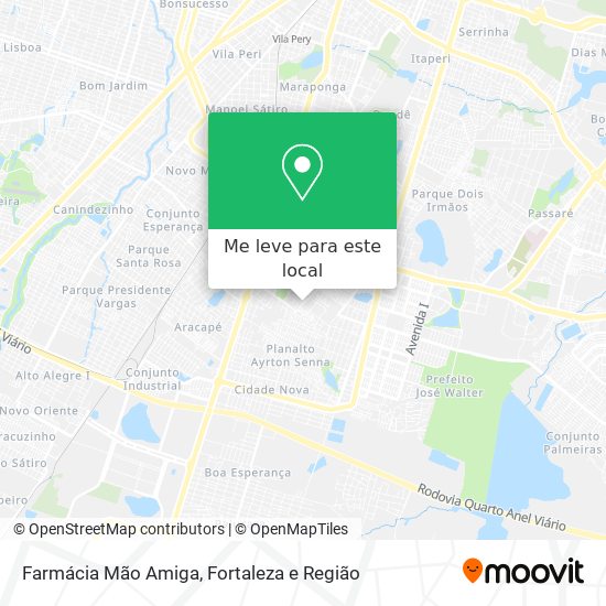 Farmácia Mão Amiga mapa
