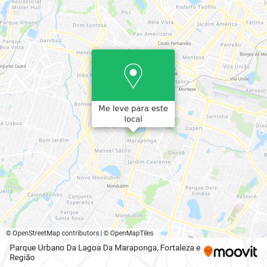 Parque Urbano Da Lagoa Da Maraponga mapa