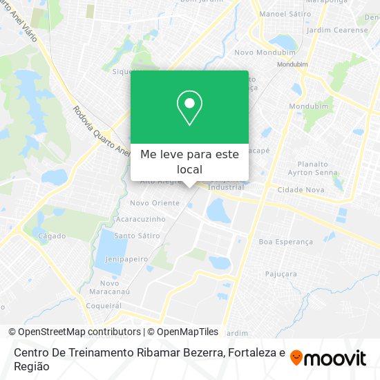 Centro De Treinamento Ribamar Bezerra mapa