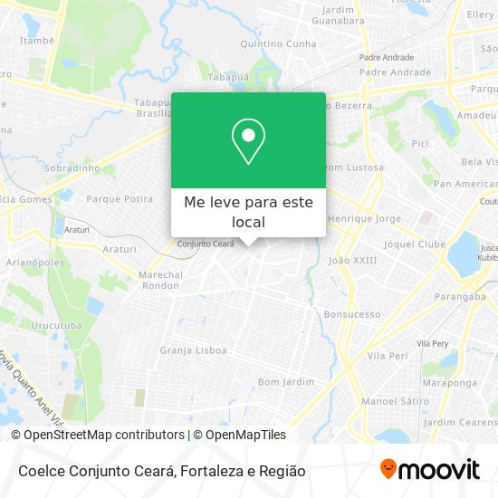 Coelce Conjunto Ceará mapa