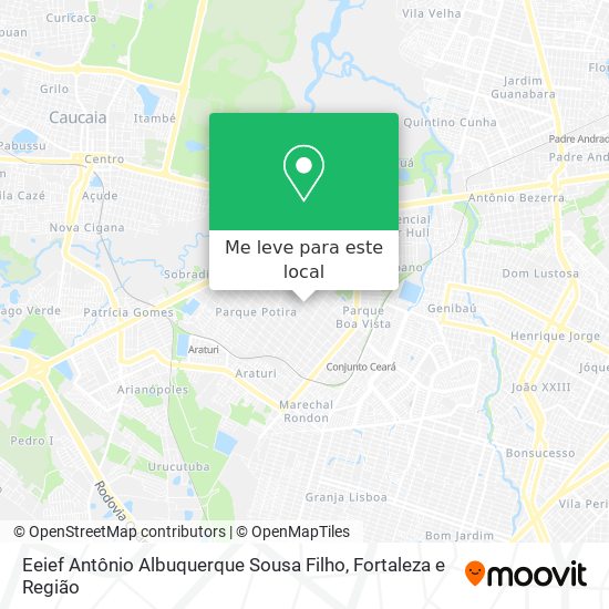Eeief Antônio Albuquerque Sousa Filho mapa