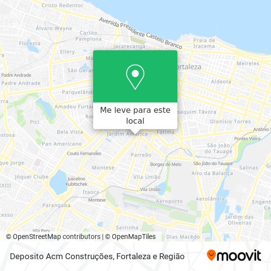 Deposito Acm Construções mapa