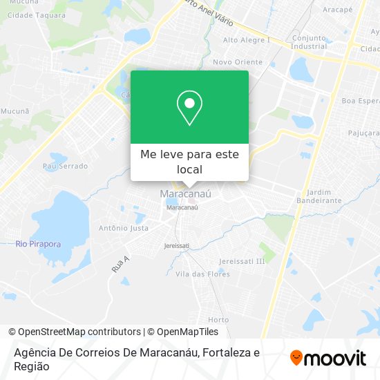 Agência De Correios De Maracanáu mapa