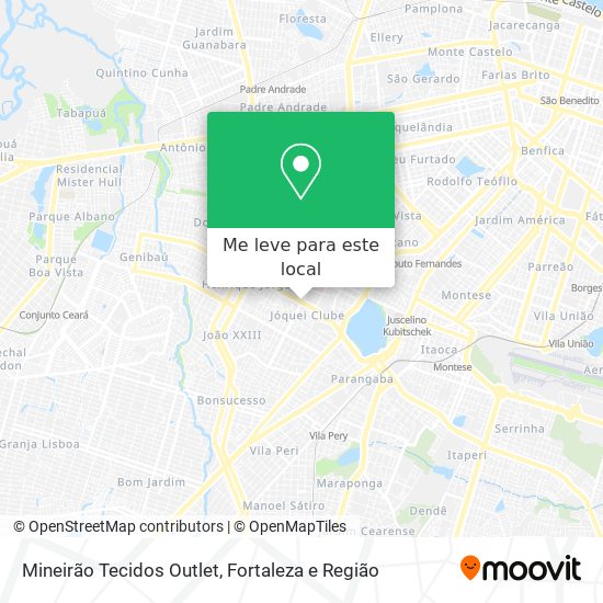 Mineirão Tecidos Outlet mapa