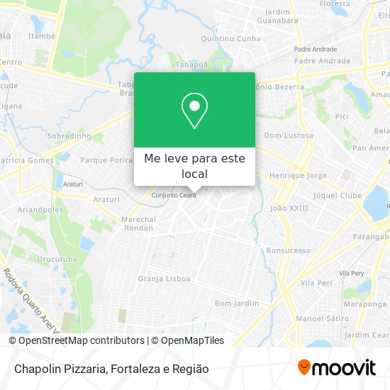 Chapolin Pizzaria mapa