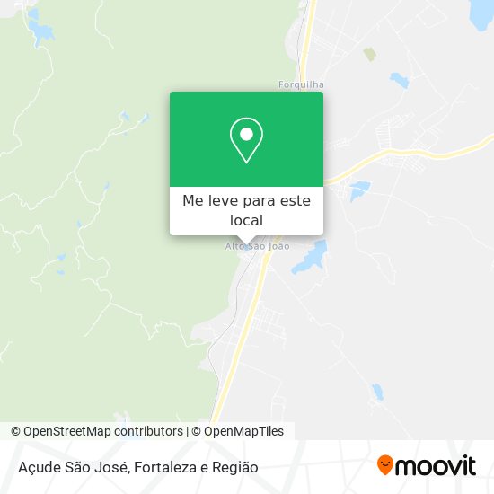 Açude São José mapa