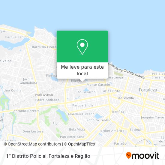 1° Distrito Policial mapa