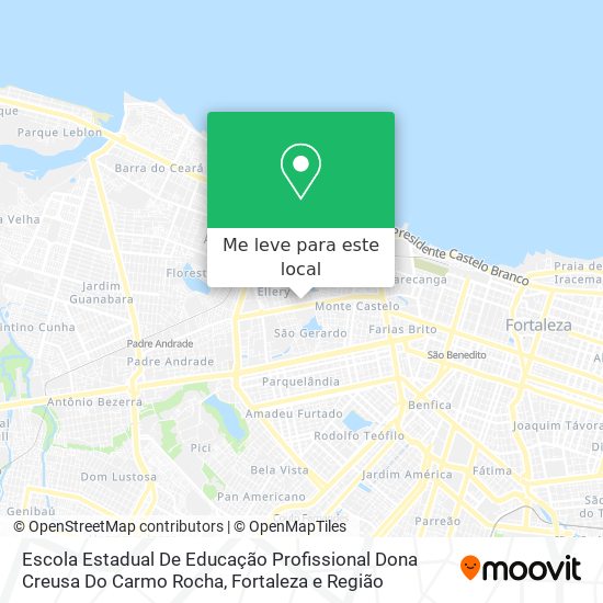 Escola Estadual De Educação Profissional Dona Creusa Do Carmo Rocha mapa