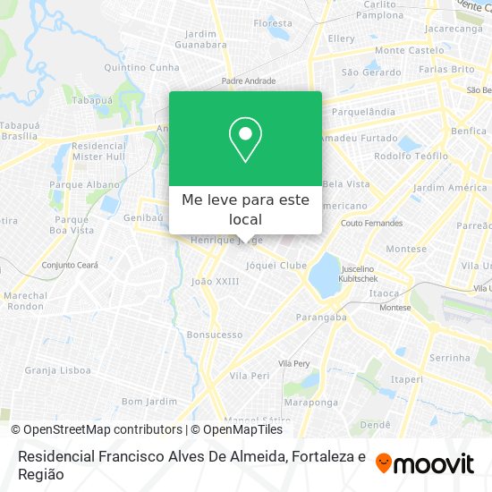 Residencial Francisco Alves De Almeida mapa