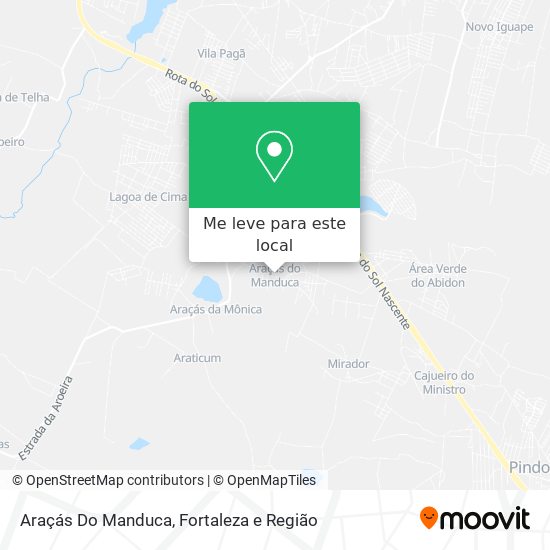 Araçás Do Manduca mapa