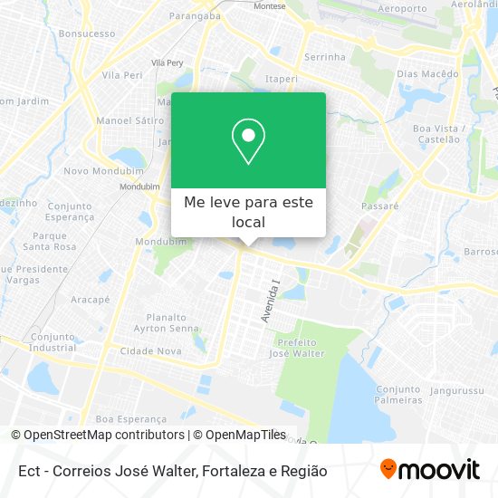 Ect - Correios José Walter mapa