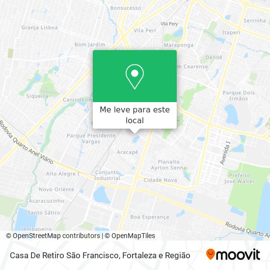 Casa De Retiro São Francisco mapa