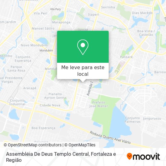 Assembléia De Deus Templo Central mapa