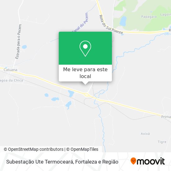 Subestação Ute Termoceará mapa