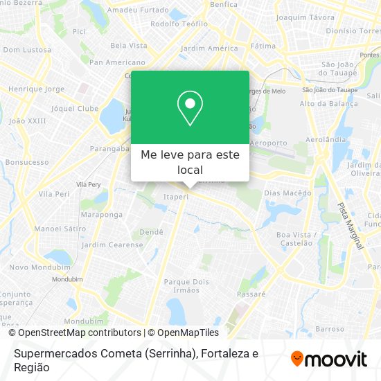 Supermercados Cometa (Serrinha) mapa